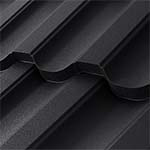 Матовое покрытие металлочерепицы Нордо Ral 9005 цвет черный янтарь